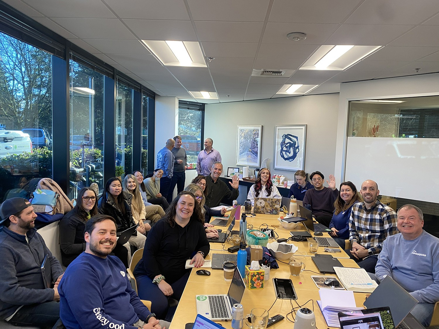 Team meeting in office – collaborative work vibe