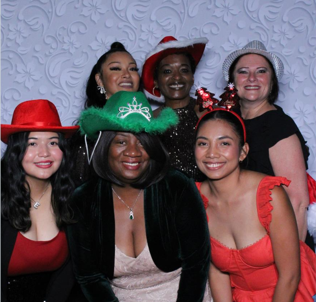 Customer Care enjoying the company Christmas Party
