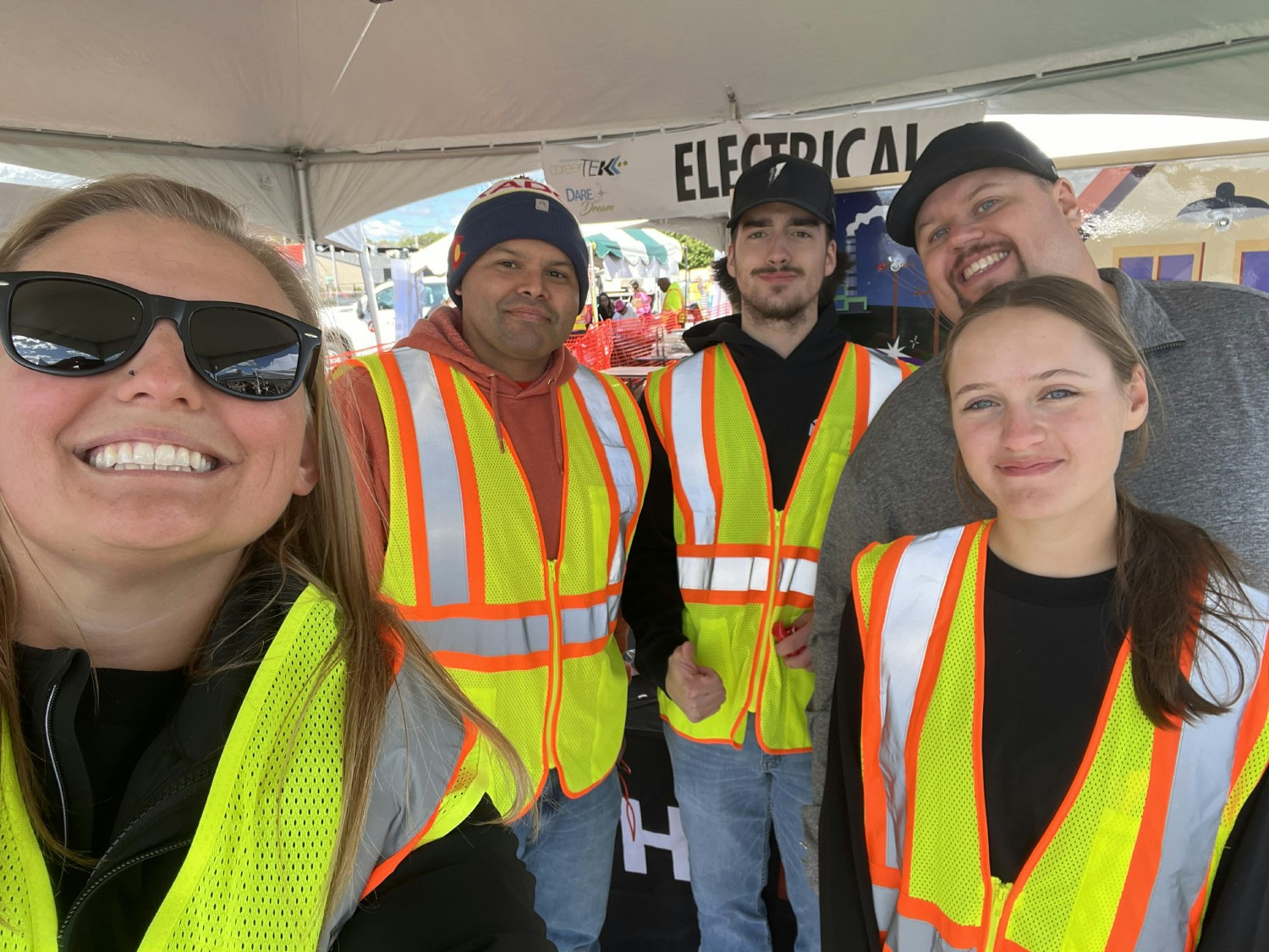 Employees at the community Dare to Dream event