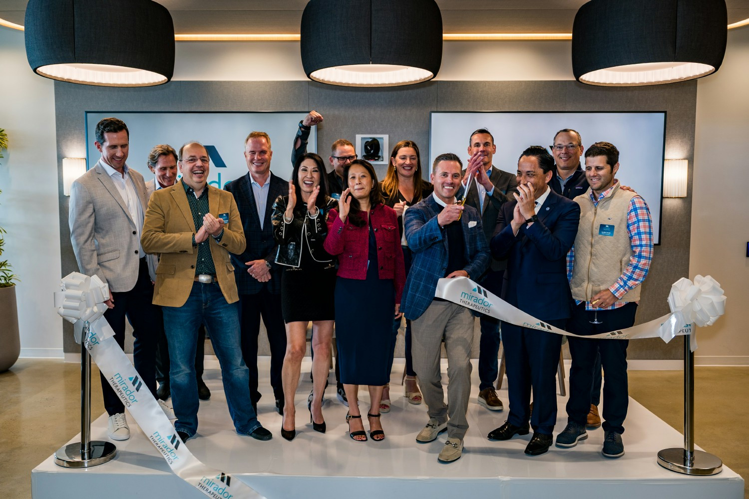 Executive Team, facility partners and San Diego Mayor Todd Gloria celebrating our open house and official ribbon cutting
