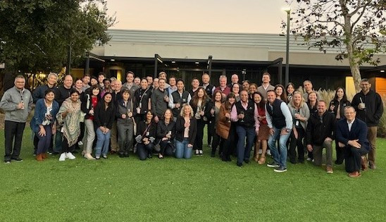 Mirador all employee photo following our first strategy planning meeting.  Celebrating our accomplishments together!