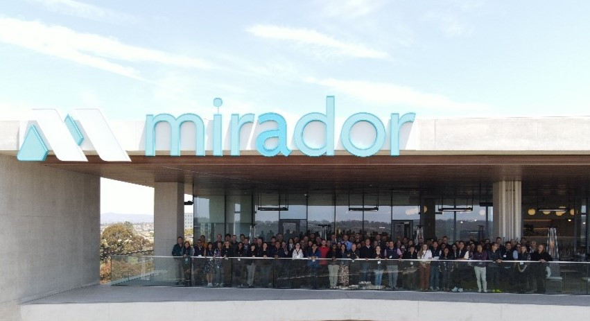 Mirador's new headquarters with the full team Q22025 enjoying the mirador.  In Spanish, mirador means our vantage point!