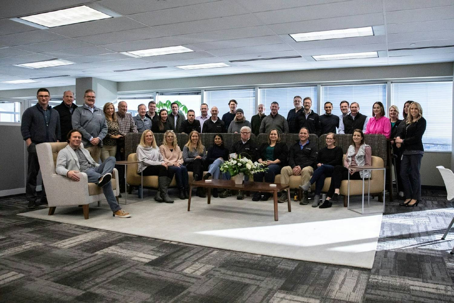 Group photo after the Milwaukee office expansion