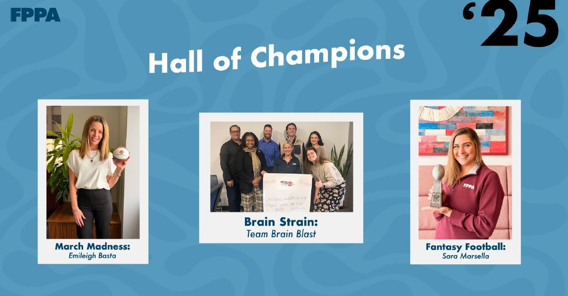 We have a competitive staff and do our best to fuel competition where we can including trivia, March Madness and Fantasy