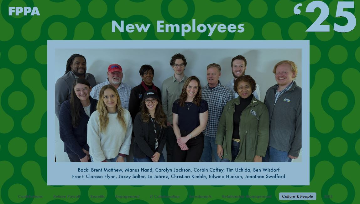 We did a year in review and highlighted our new employees for 2025