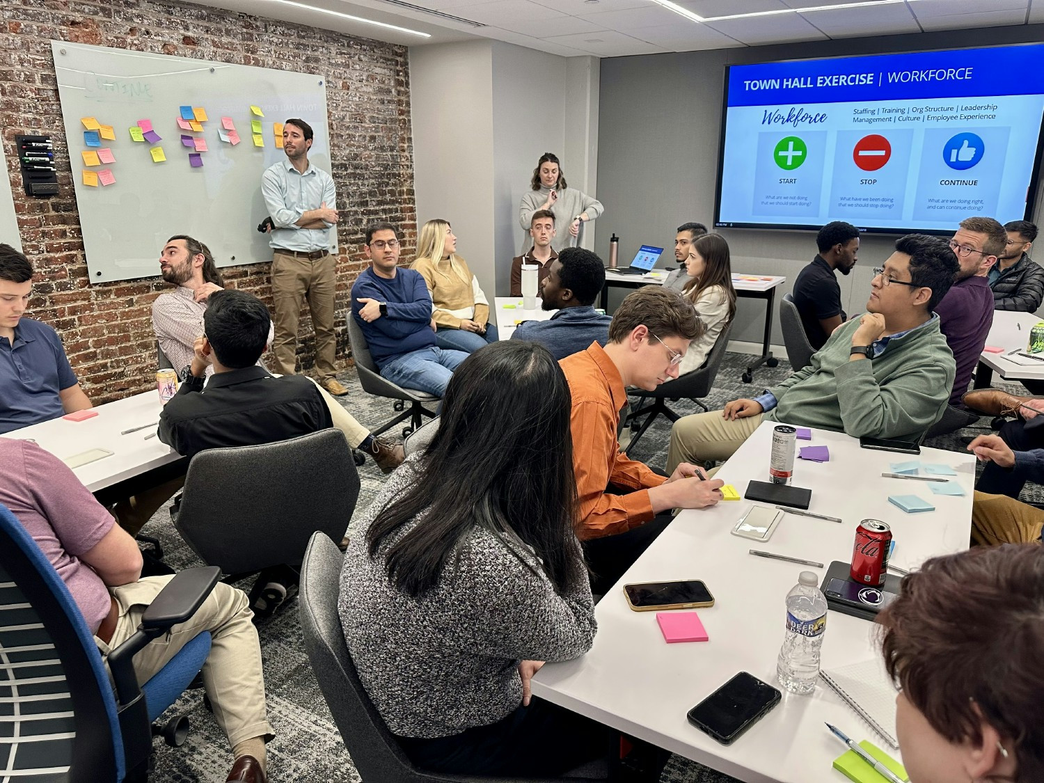 At a Town Hall, employees share feedback to shape company strategy—because the best ideas come from our people.