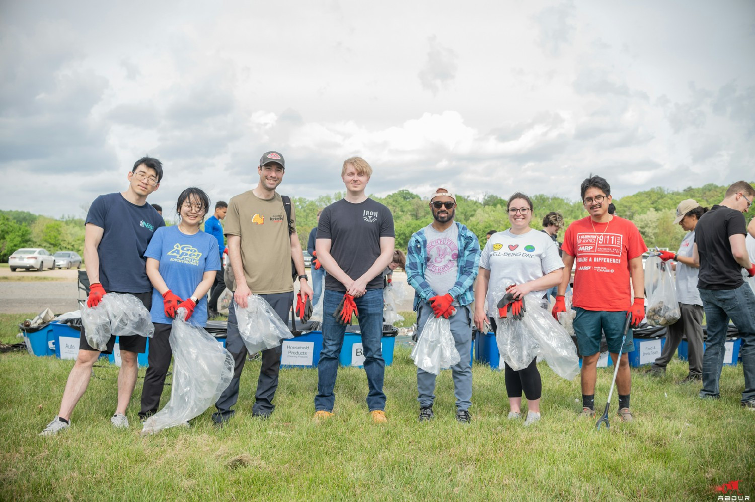 Cleaning up the Anacostia River for Earth Day, the team takes action for our environment, community, and shared future.