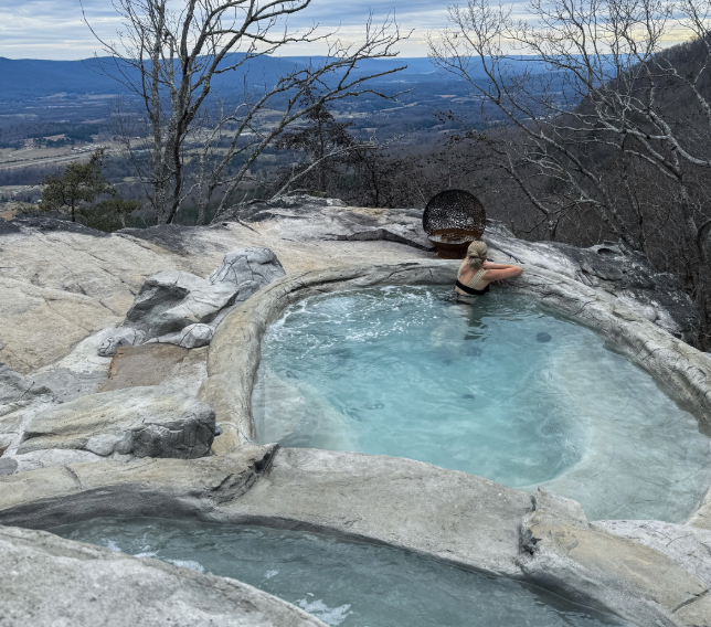 On of three plunge Pools at the The Wellness Haven 