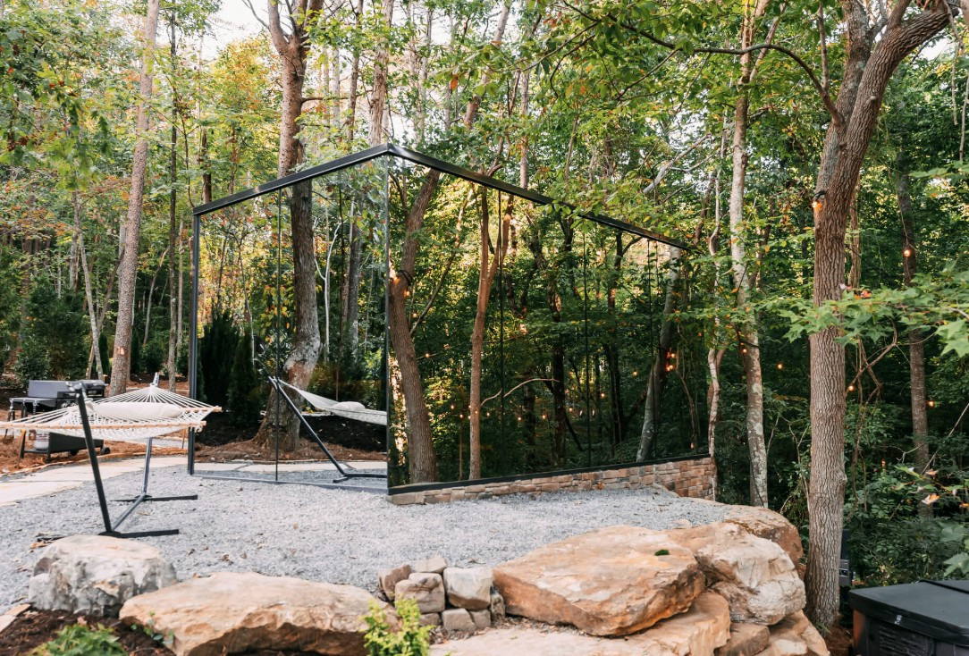 Our one-of-a-kind mirrored cabins located in our Mirrored Cabin Village