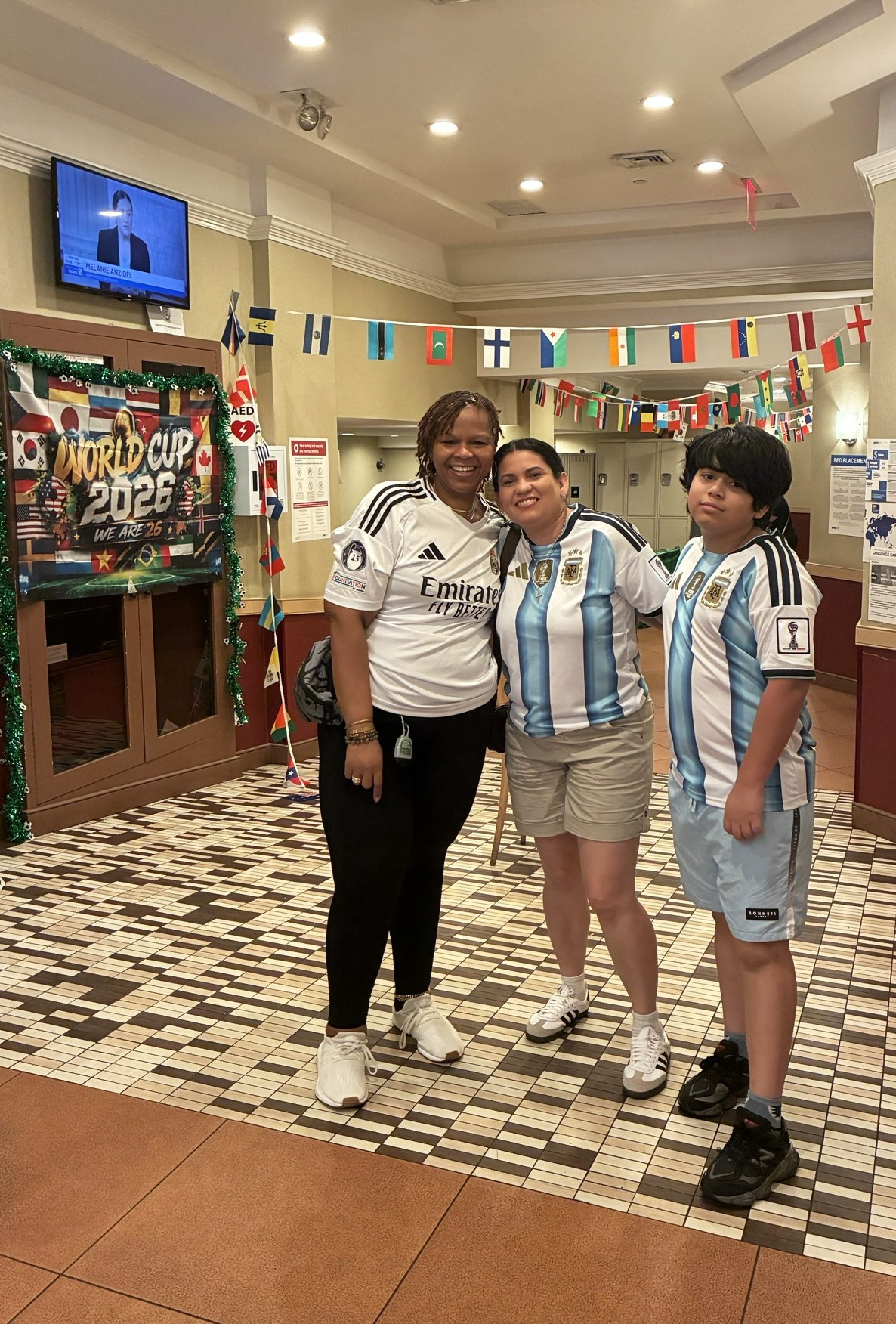 Residents and staff at one of our family shelters came together for a FIFA World Cup 2026 Final watch party.
