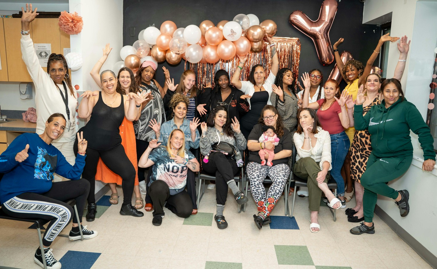 Young Mothers Program moms celebrated a 16-week nutrition course with a Spa Day, embracing self-care and wellness.