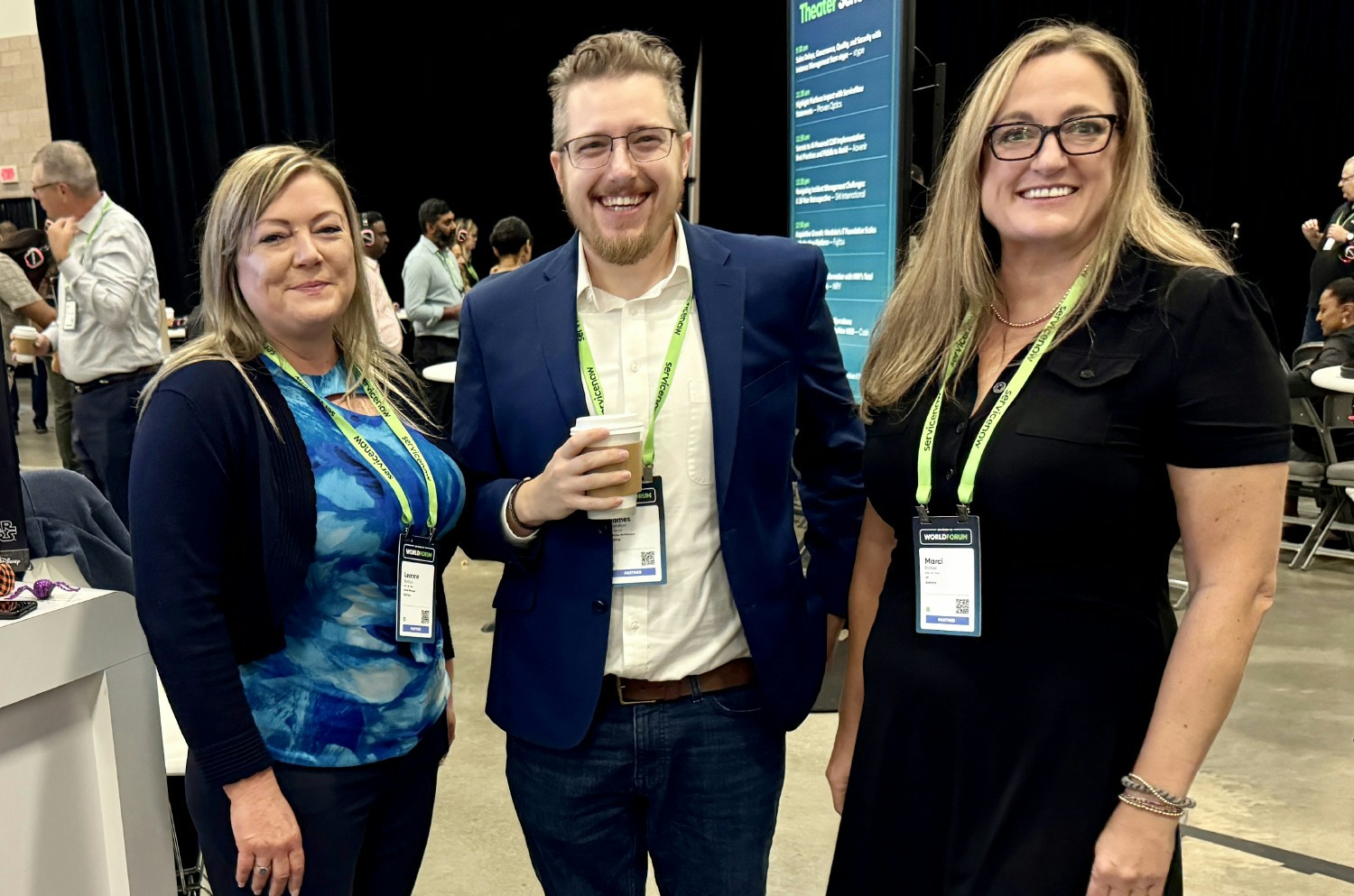 Some of the Astrica Team at a Servicenow Event, where we sponsored our very first booth.