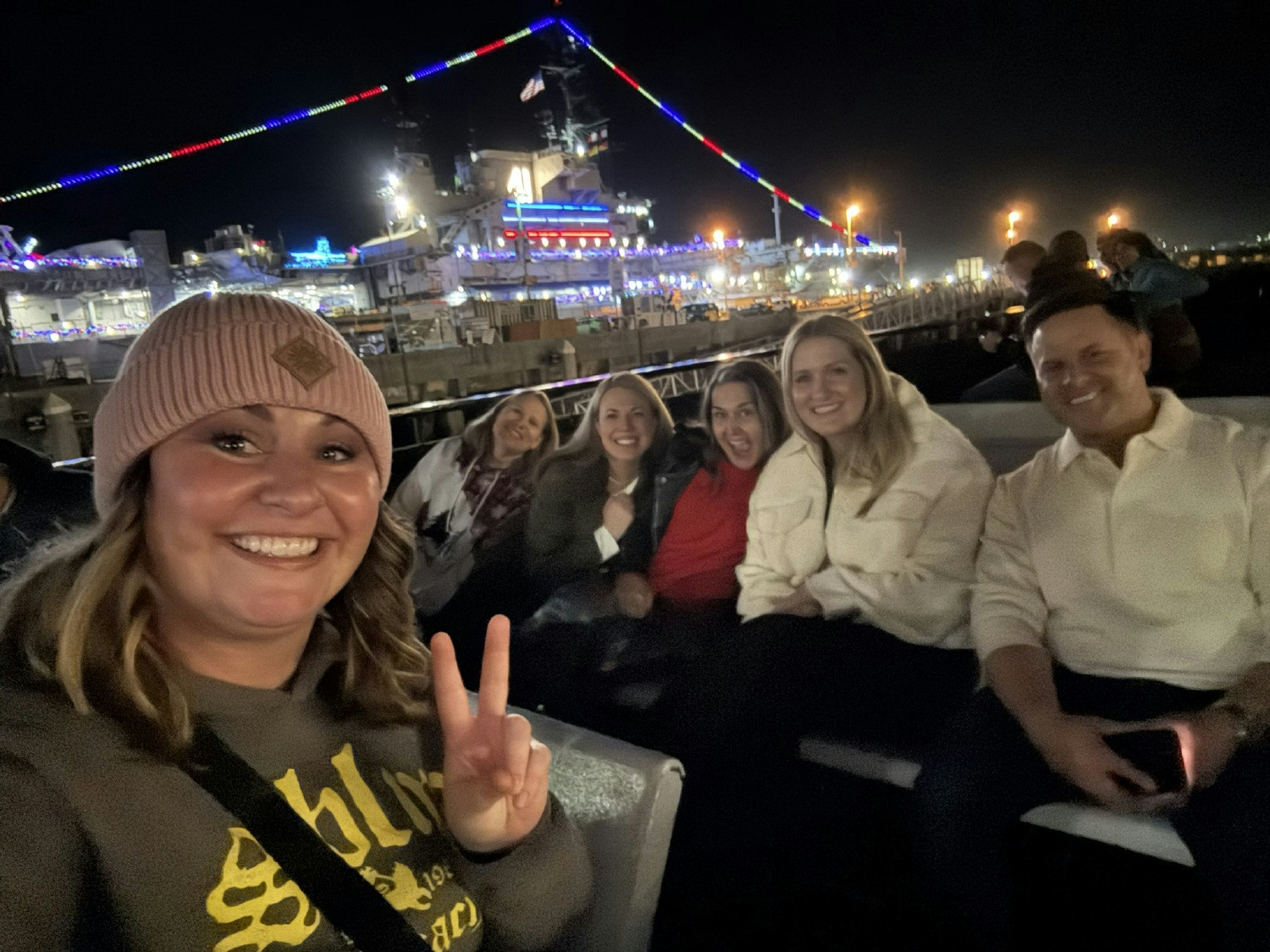 SmartLab Employees take a boat ride near San Diego as part of our Snaps Live! all company in-person meeting.