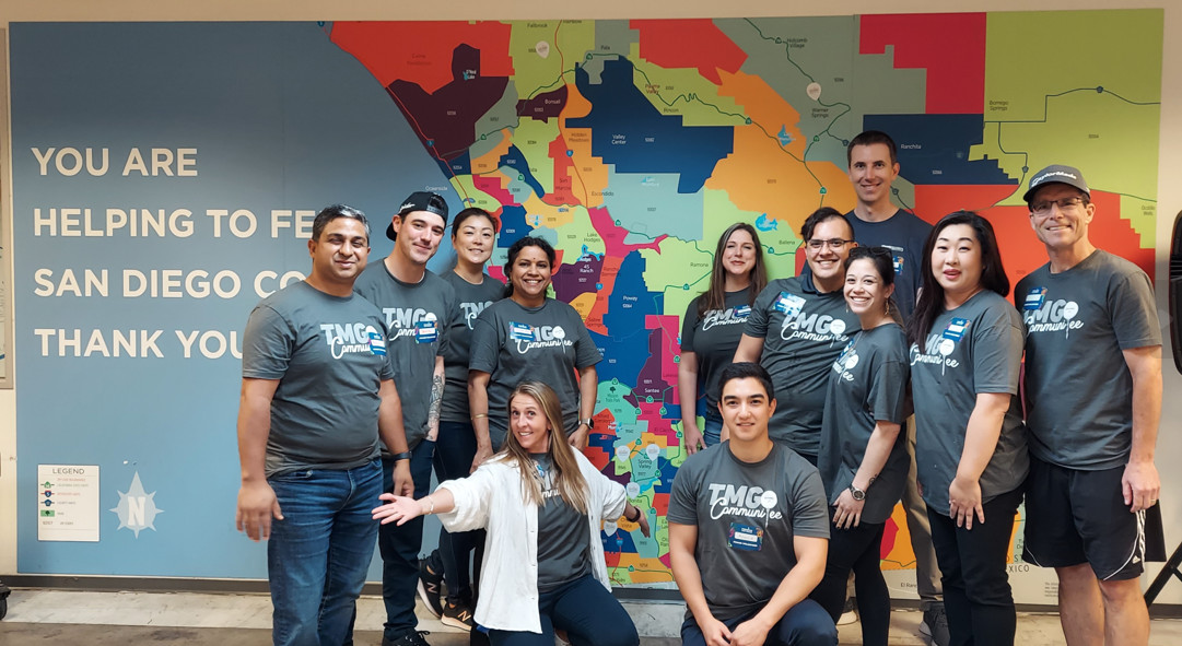 Our TMG CommuniTee volunteers spent the day giving back at Feeding San Diego.