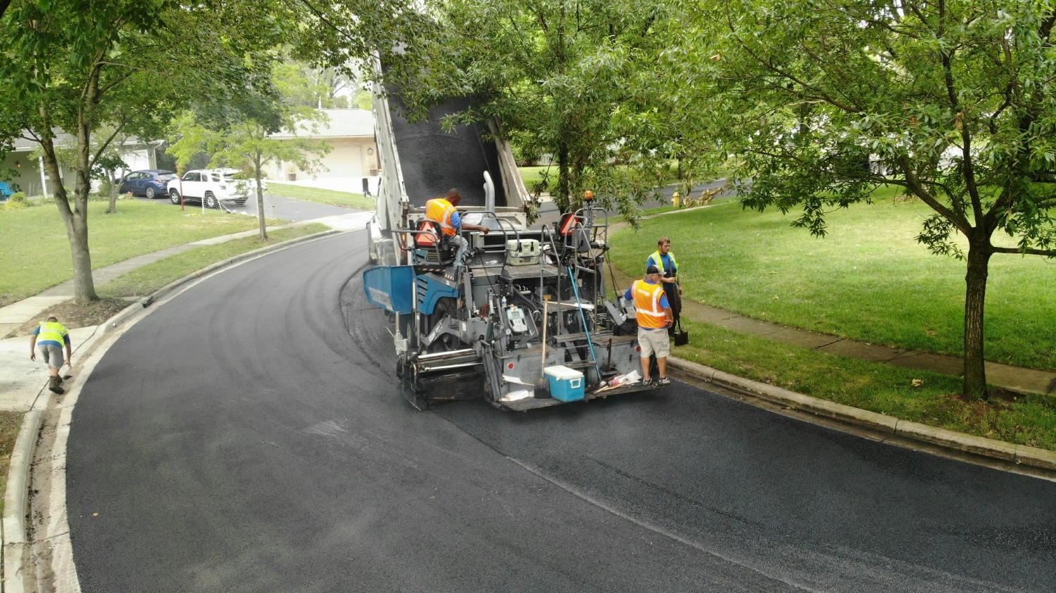Hard at work paving Upper Arlington City streets.