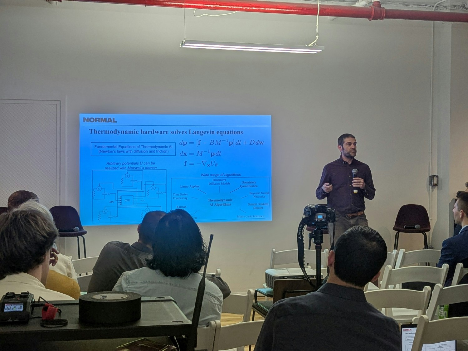 A learning day in the office. Normal hosts a packed house event for Deep Tech Week NYC