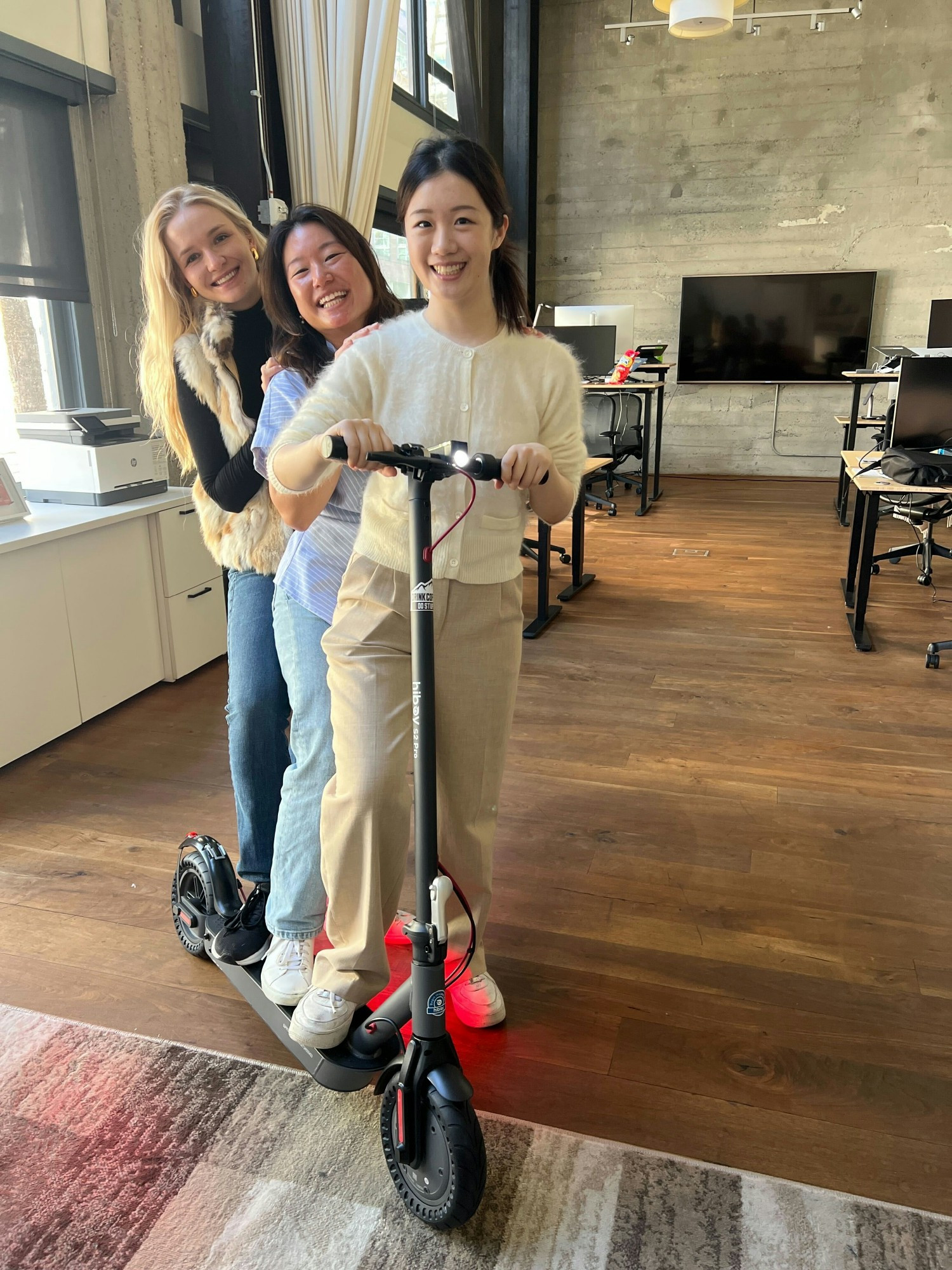Enjoying the ride in our San Francisco office