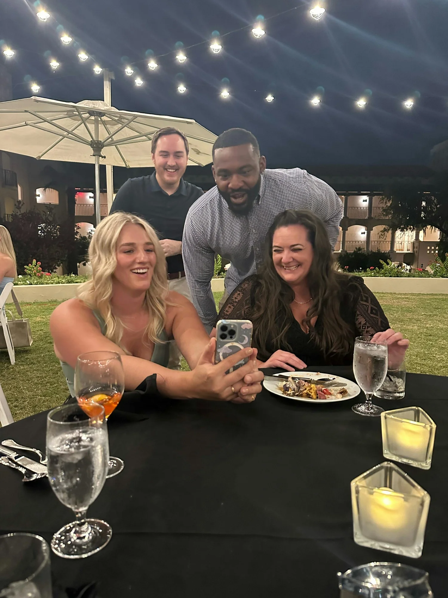 The team making sure everyone’s part of the fun – even those who couldn’t make it to the retreat!