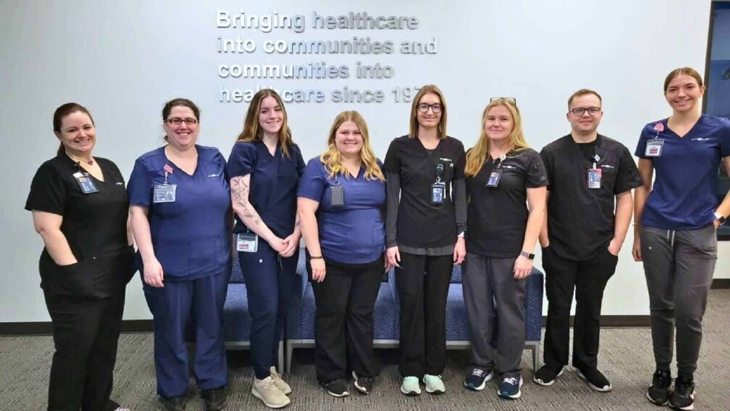 What a team!  Colville Medical's Medical Assistant Apprentices standing proudly with their Medical Assistant Coaches.