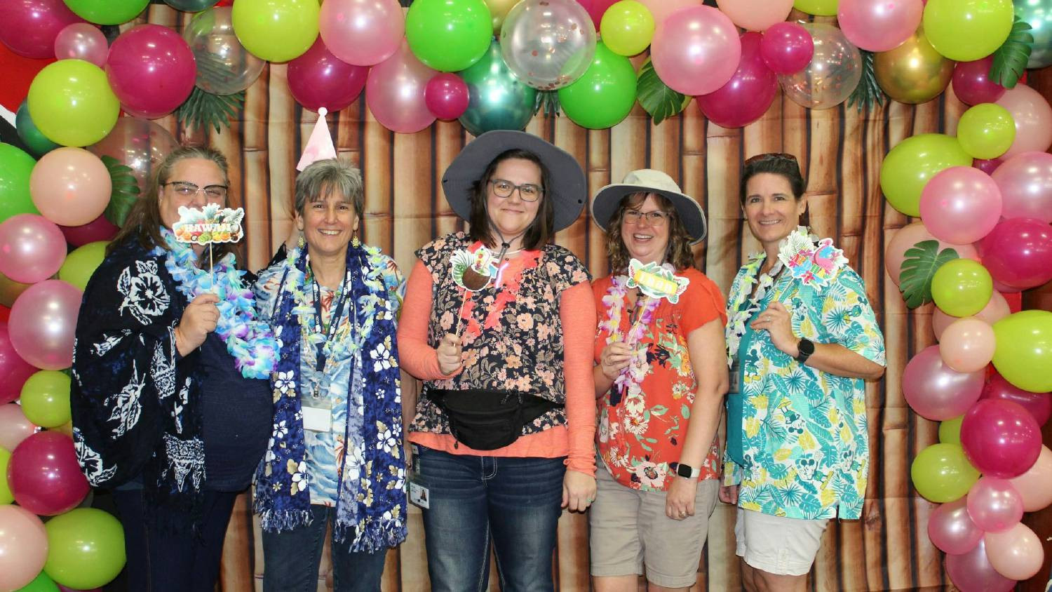 This crew is breaking free from crunching those accounting and billing numbers at the Annual Employee Event.