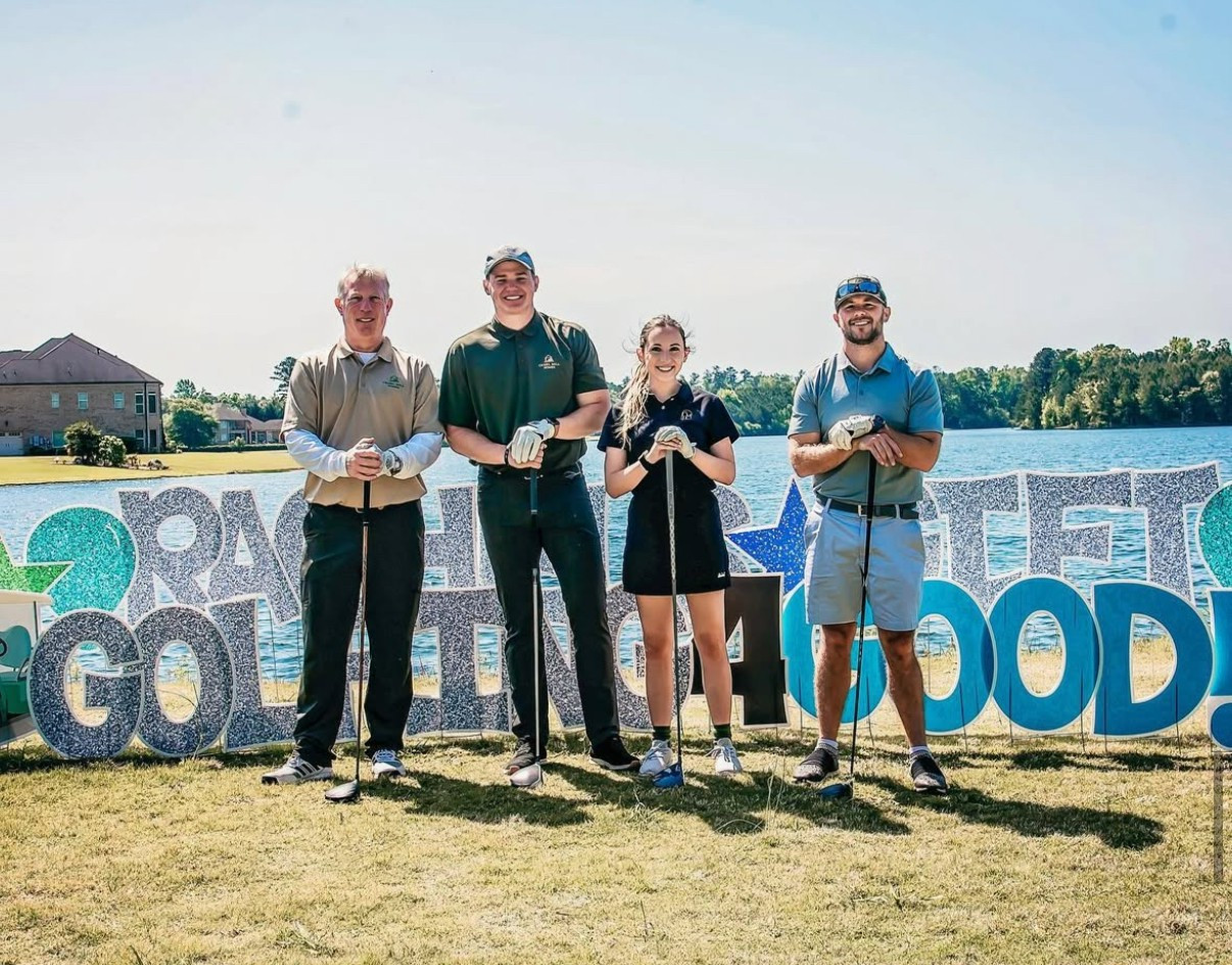 Chisel Mill sponsored golf tournament with Vice President, Dana, President, John and real estate agents Taylor and Matt