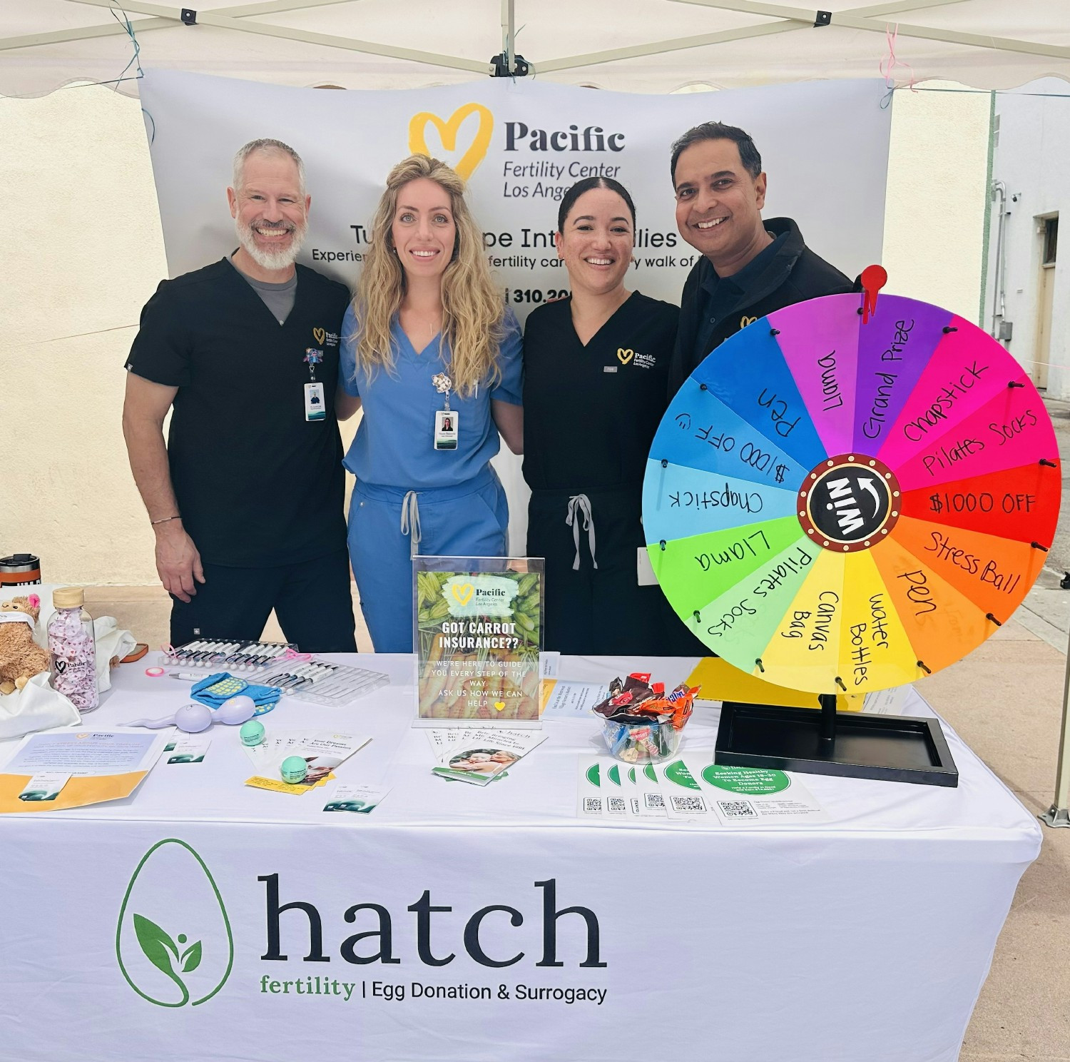 In the Community!  PFCLA Leadership Team at the Westwood Farmer's Market providing education and awareness.