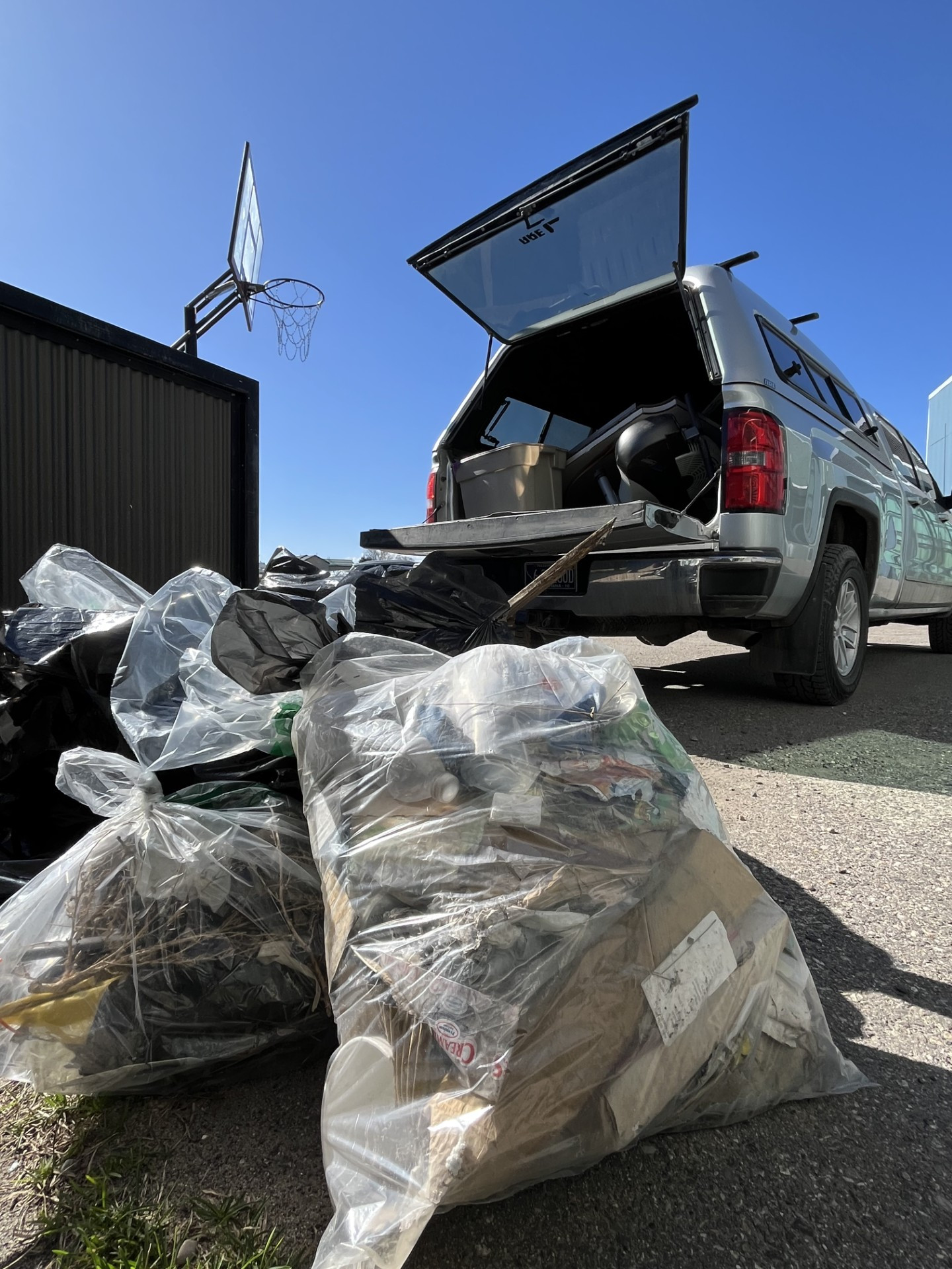 Our volunteer trash clean up for Earth Day!