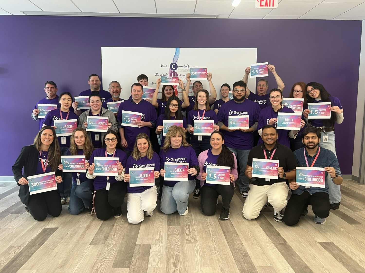 Our Lexington team showing support for Rare Disease Day. 