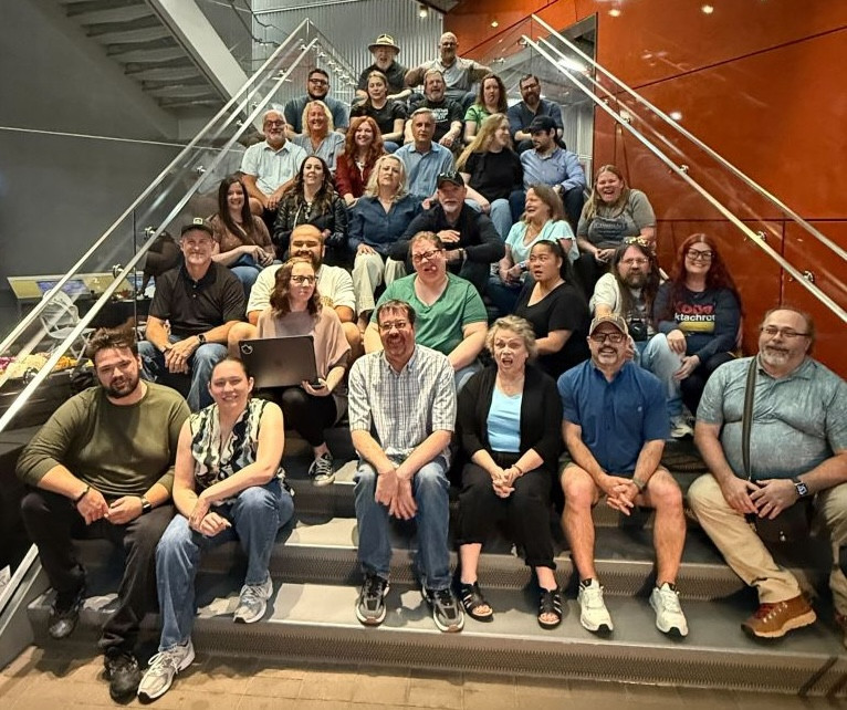 The whole team celebrating each other and a successful year at the WW2 Museum in NOLA.