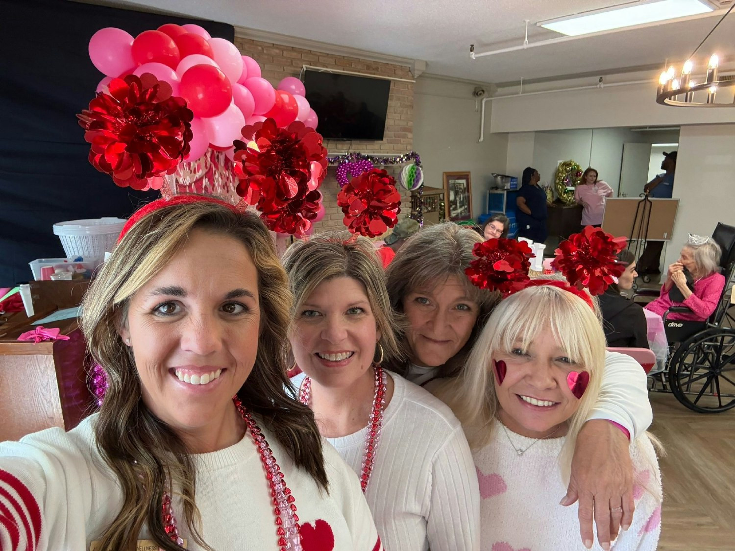 Love was in the air at our Fairhope center! Celebrating Valentine’s Day with our amazing staff and residents.