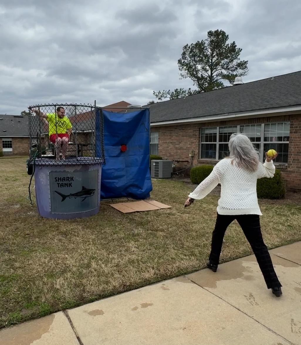 Our Montgomery center hit their census goal and our CEO took the plunge! A fun way to celebrate an amazing milestone.