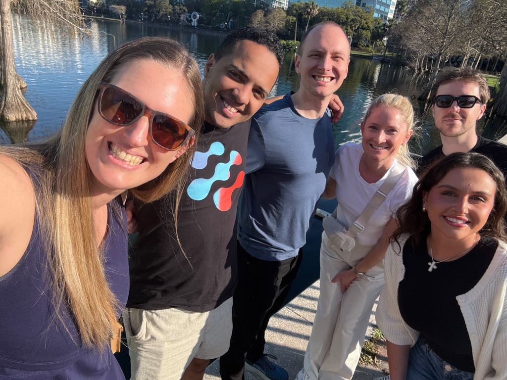 We love a scavenger hunt! Team members having fun in the sun at one of our off-site meetings. 