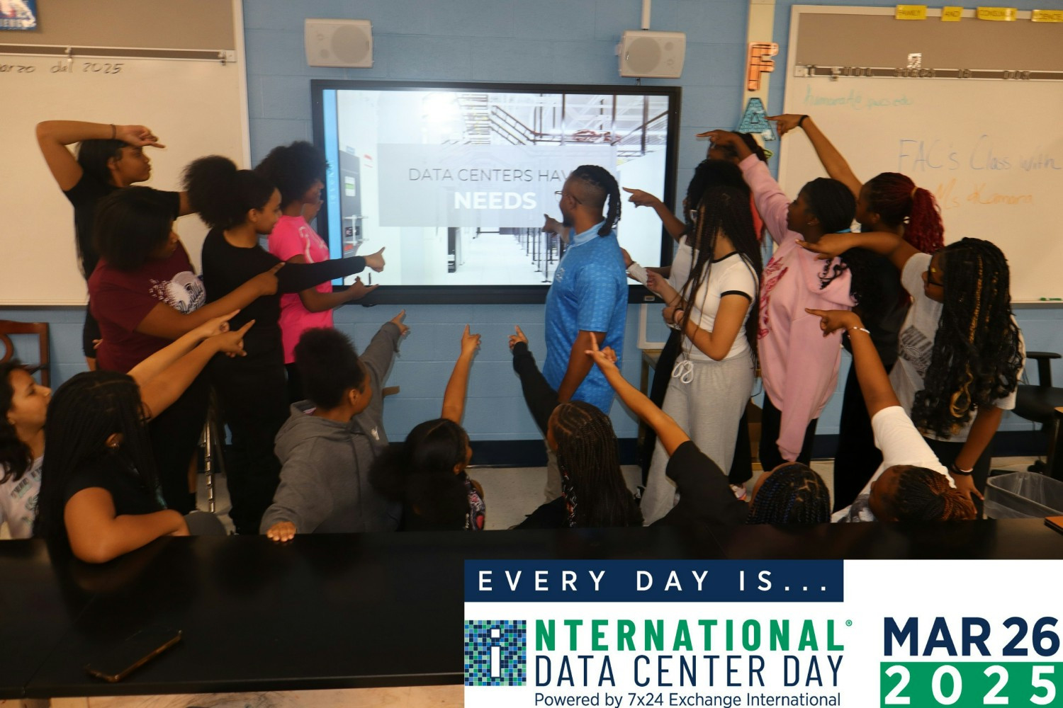 During a school visit, students learn about the tech that keeps our world connected, and the people who make it possible