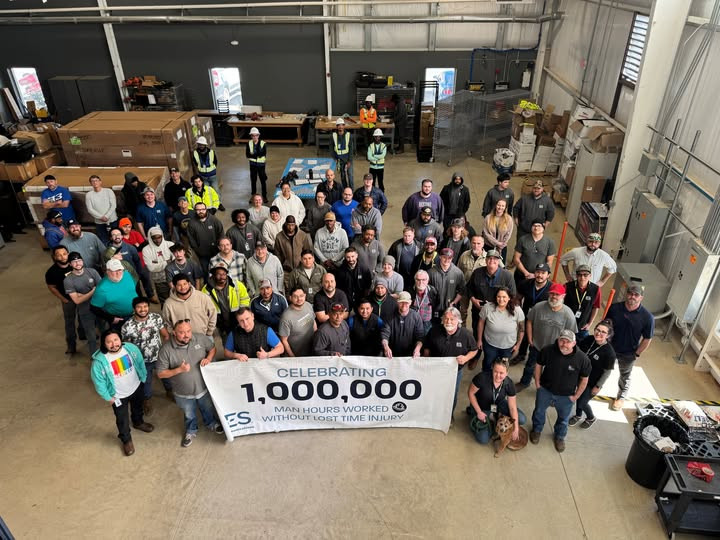 IES is proud of achieving one million man-hours without a lost time or recordable injury!