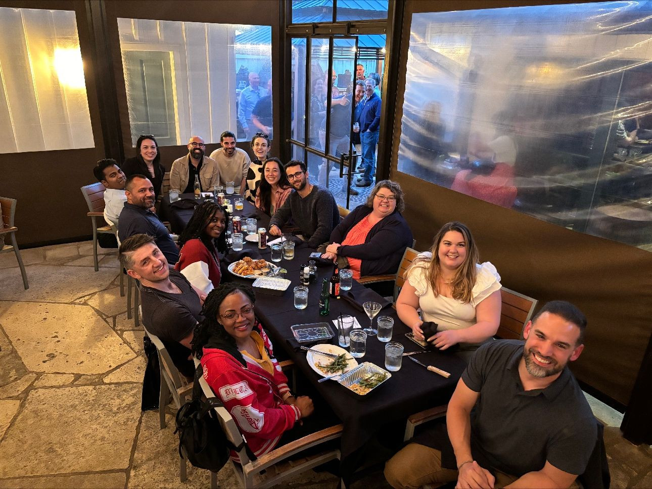 Diner celebrating our annual meetup in 2024.