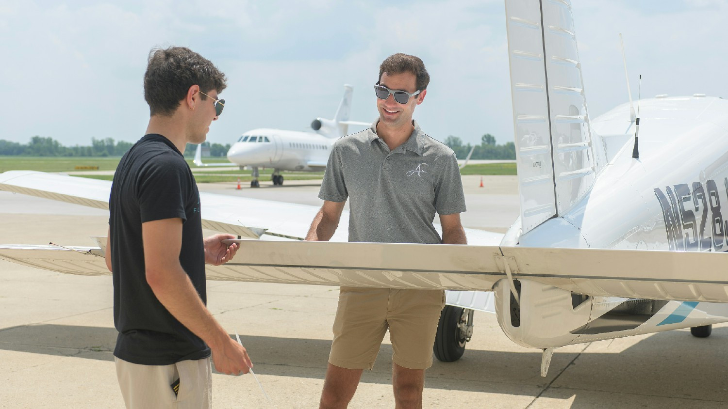 Flight School leadership works with student, fostering collaboration and commitment to safety excellence.