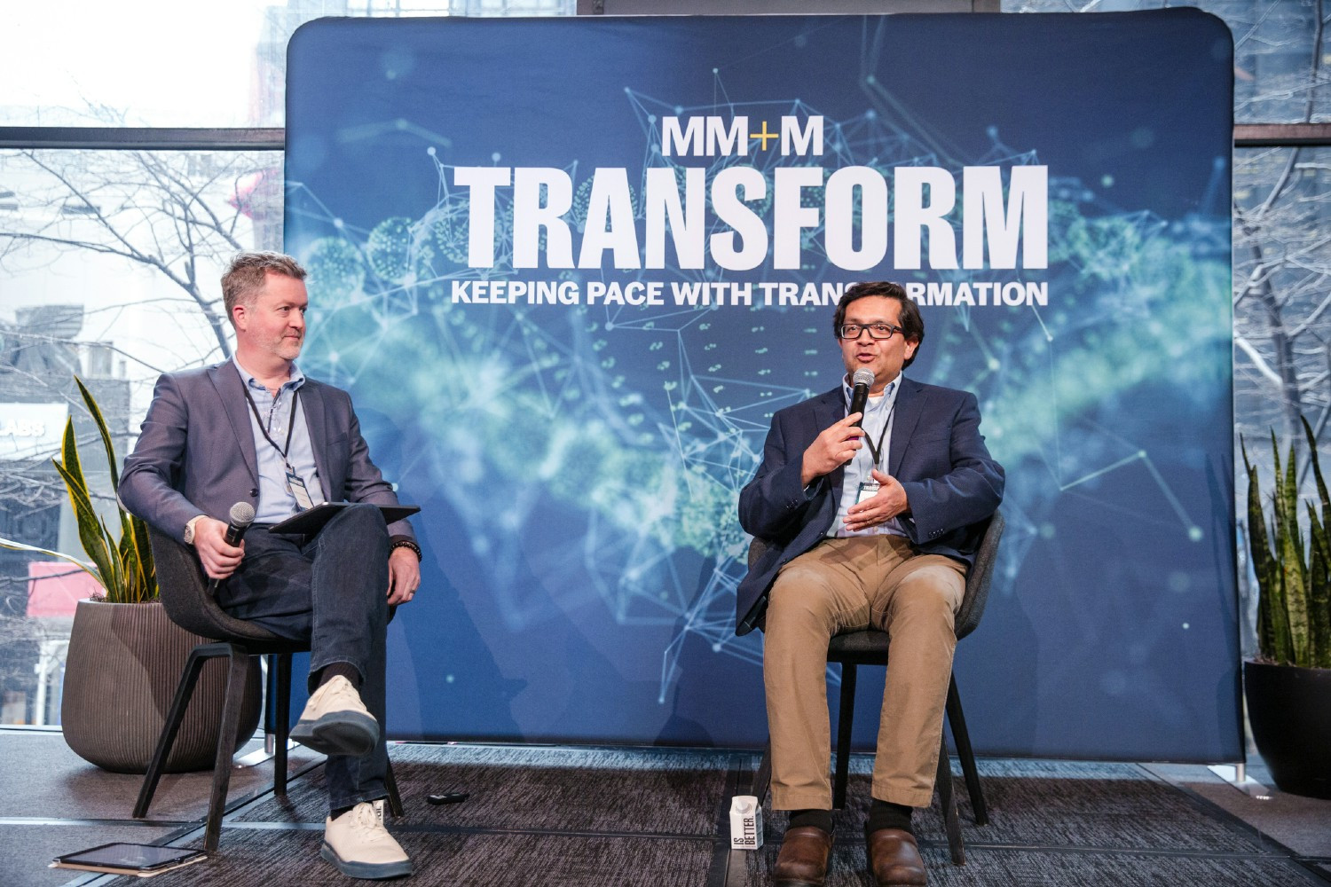 Impiricus CEO speaking with Dr. Qureshi, President of Brown Dermatology, at MM+M Transform on physician support