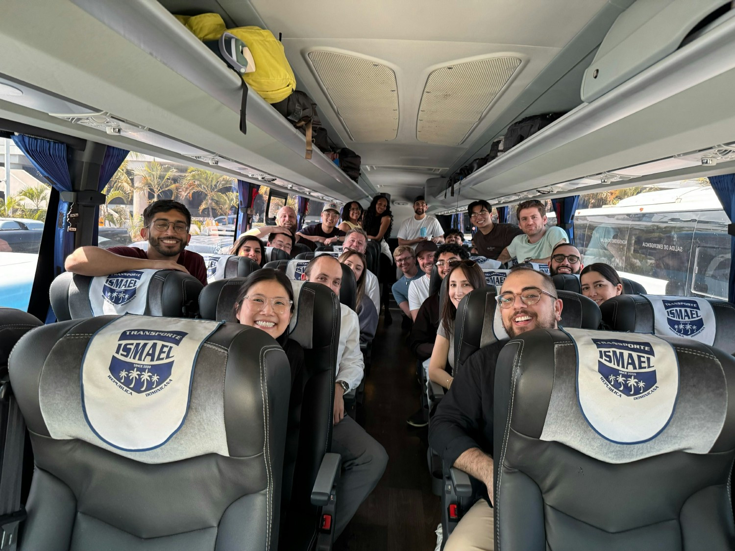 Impiricus team members en route to company celebration and activities during annual retreat