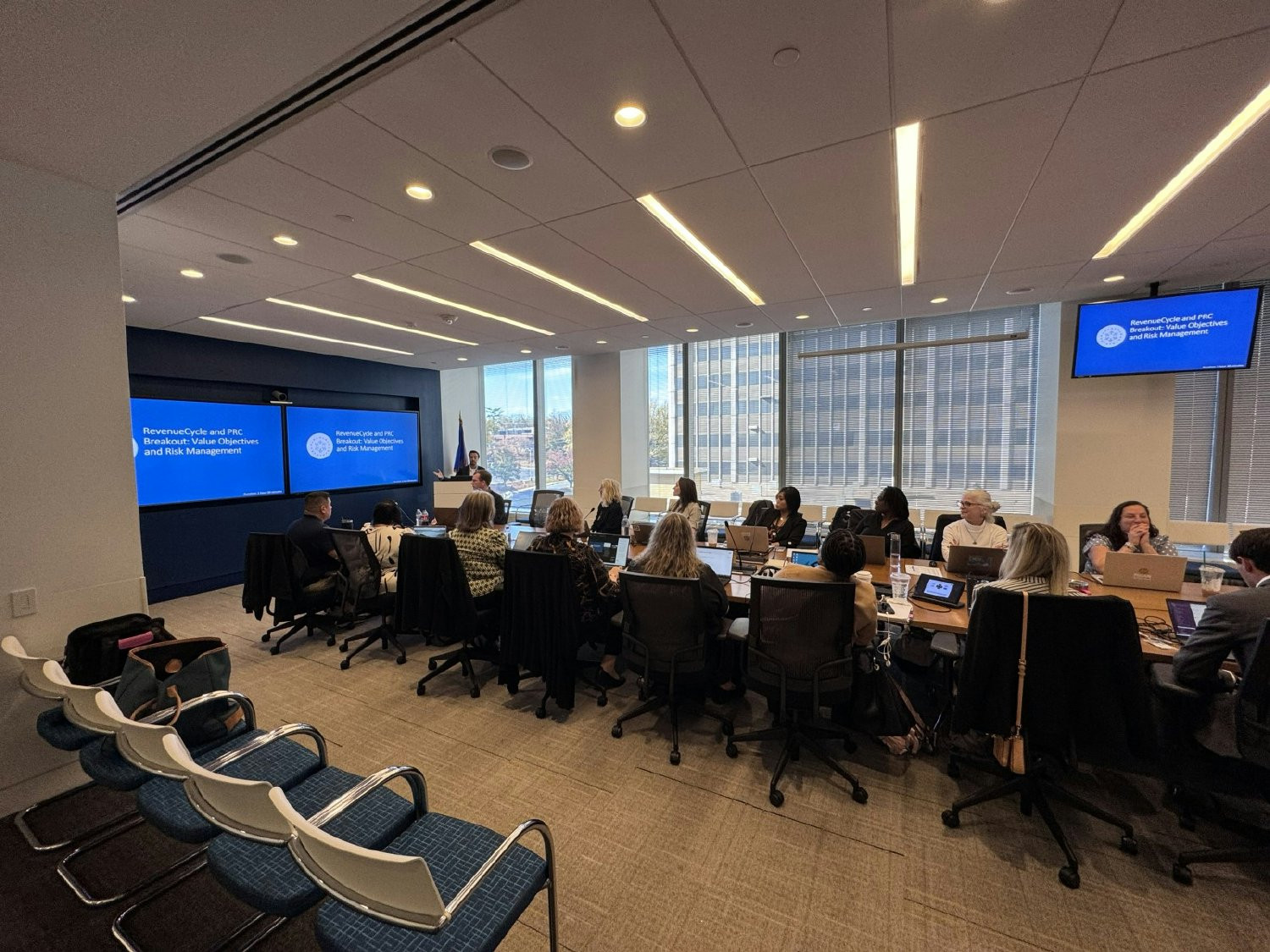Members of S&P's Revenue Cycle Team attending a project kick-off event at IHS headquarters in Maryland.