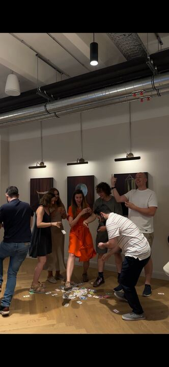 Members of Miaplaza's product team engaging in team building exercises at a recent boot camp in Berlin, Germany.