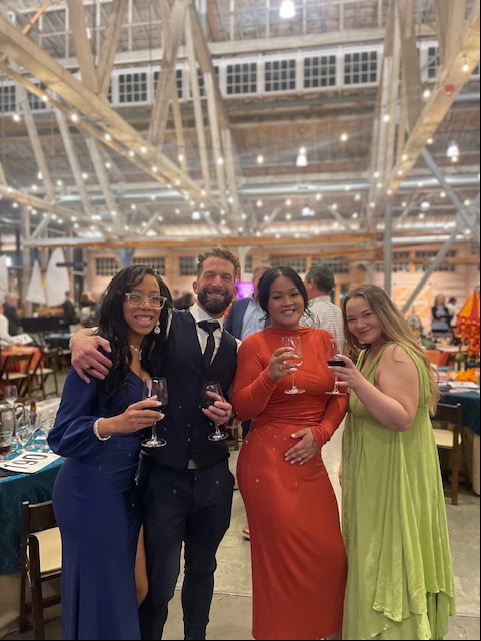 Dressing up for our yearly Gala, to raise money for our Residents. 