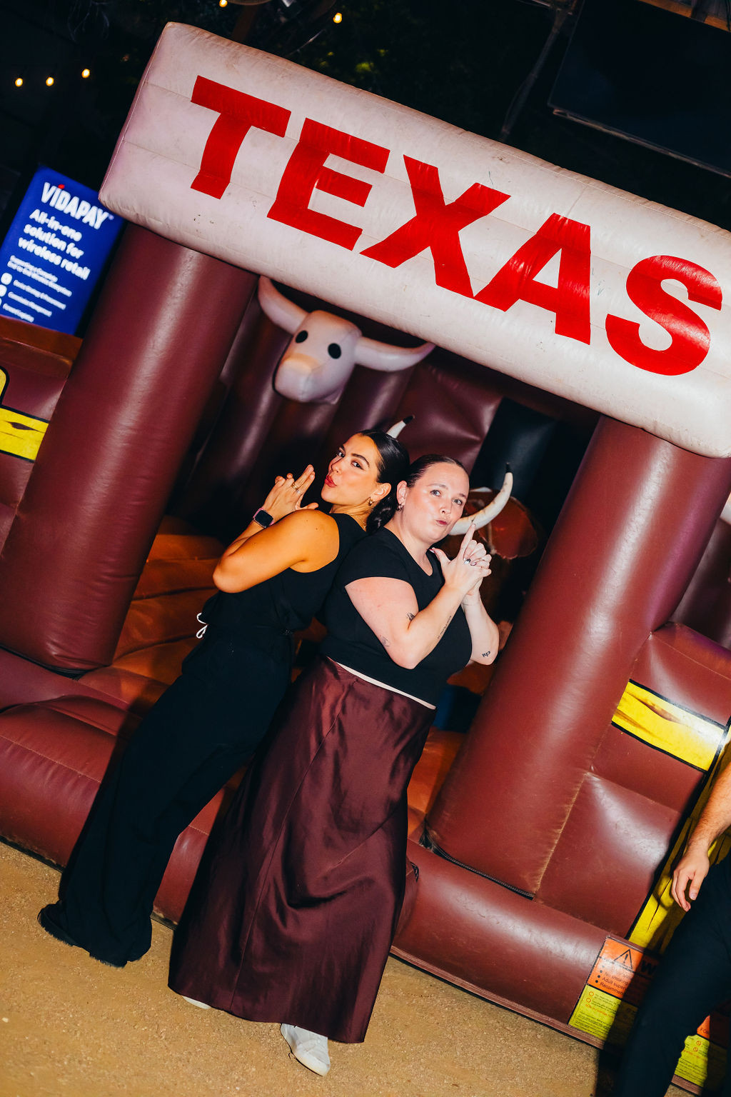 Two of our Reva all-stars bringing the fun to the Wild West! Showing up in style and making every client event a success