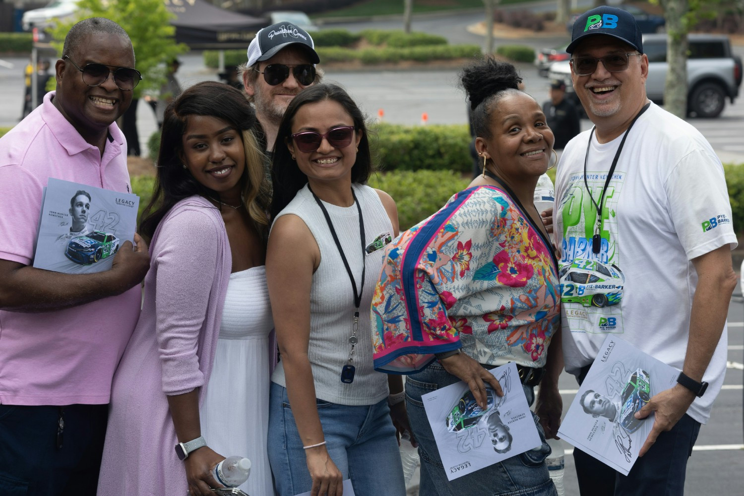 Pye-Barker team members during our National Safety Month appreciation event with our NASCAR driver.