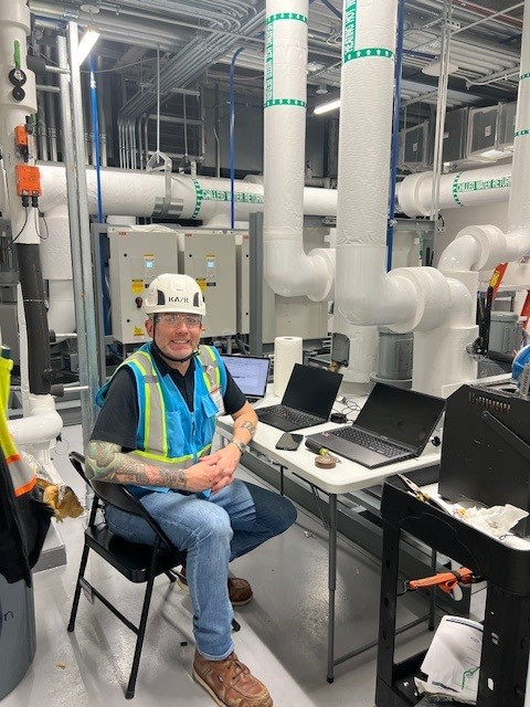 Candid pic while working on AHUs and utilities. 