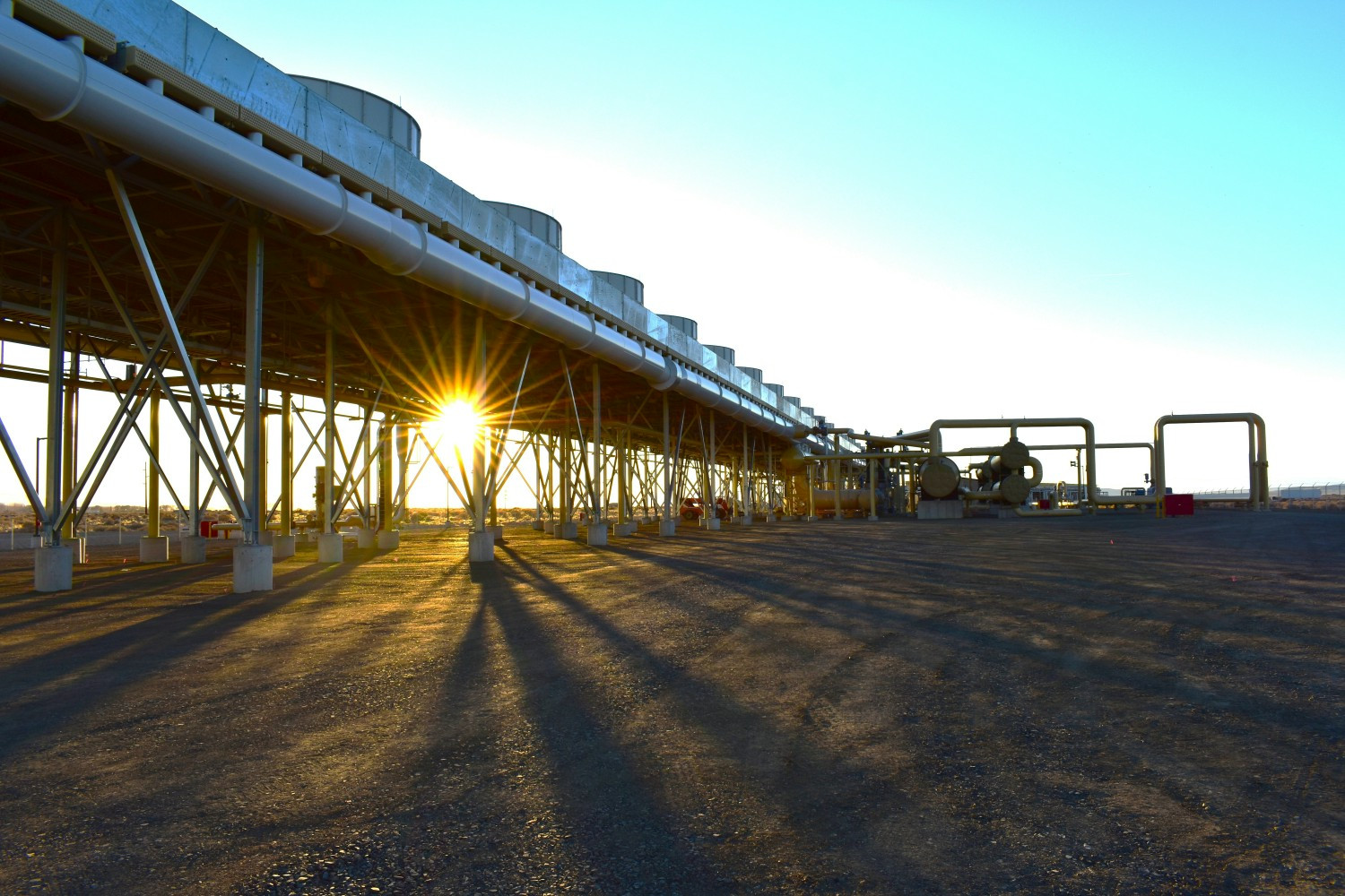 View of the Soda Lake geothermal facility in northern Nevada