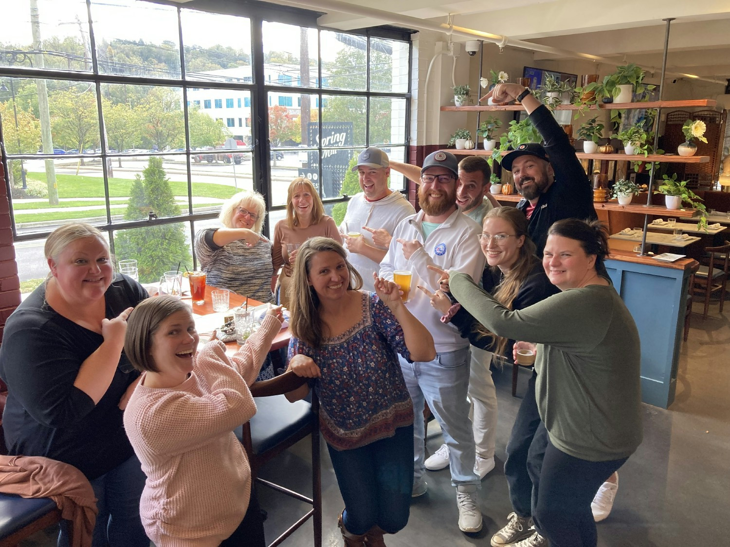 The Jefferson Avenue crew celebrating a team member's 10-year anniversary.