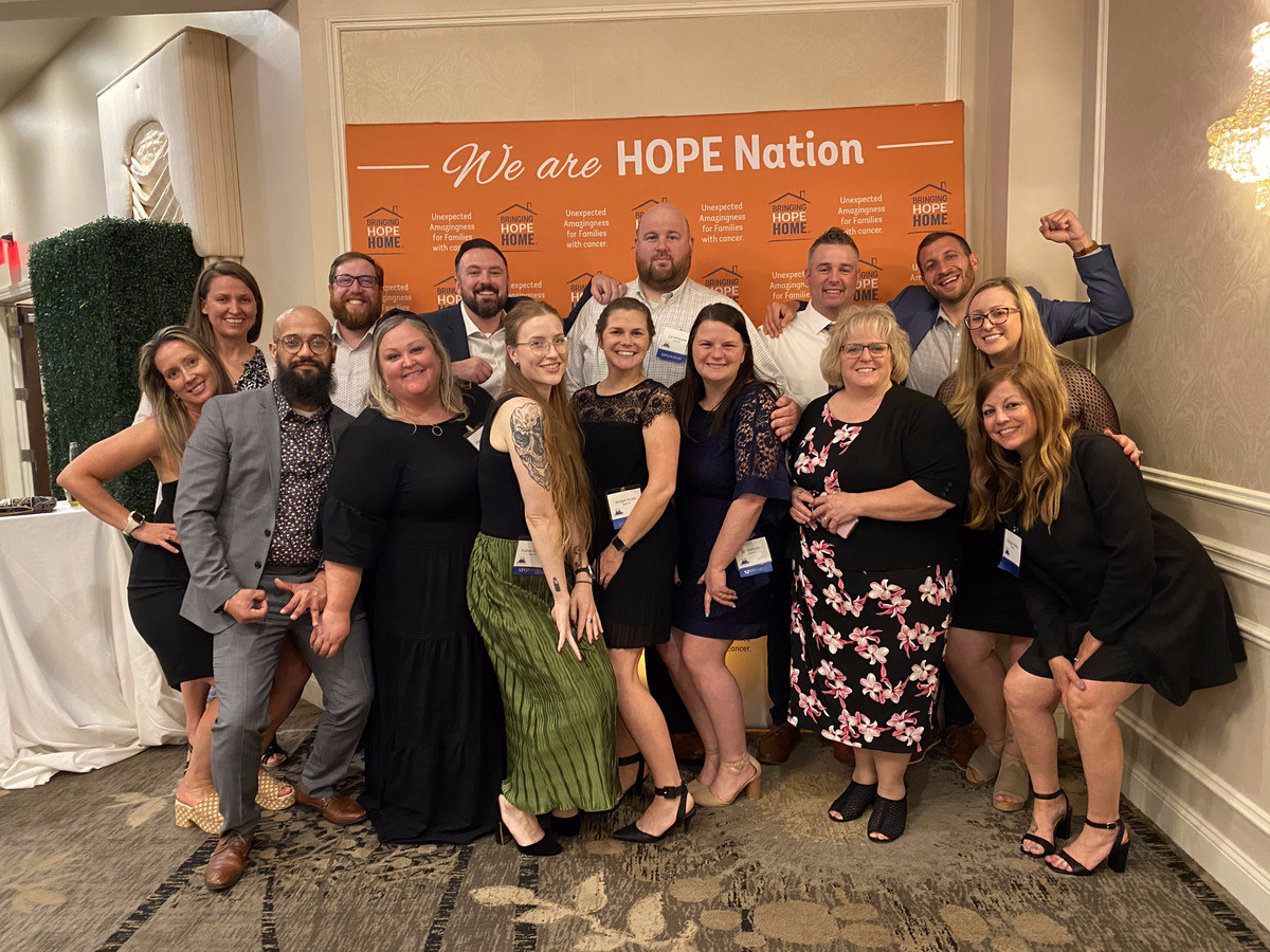 Jefferson Avenue team and friends attending an annual fundraising dinner that supports a great local nonprofit.