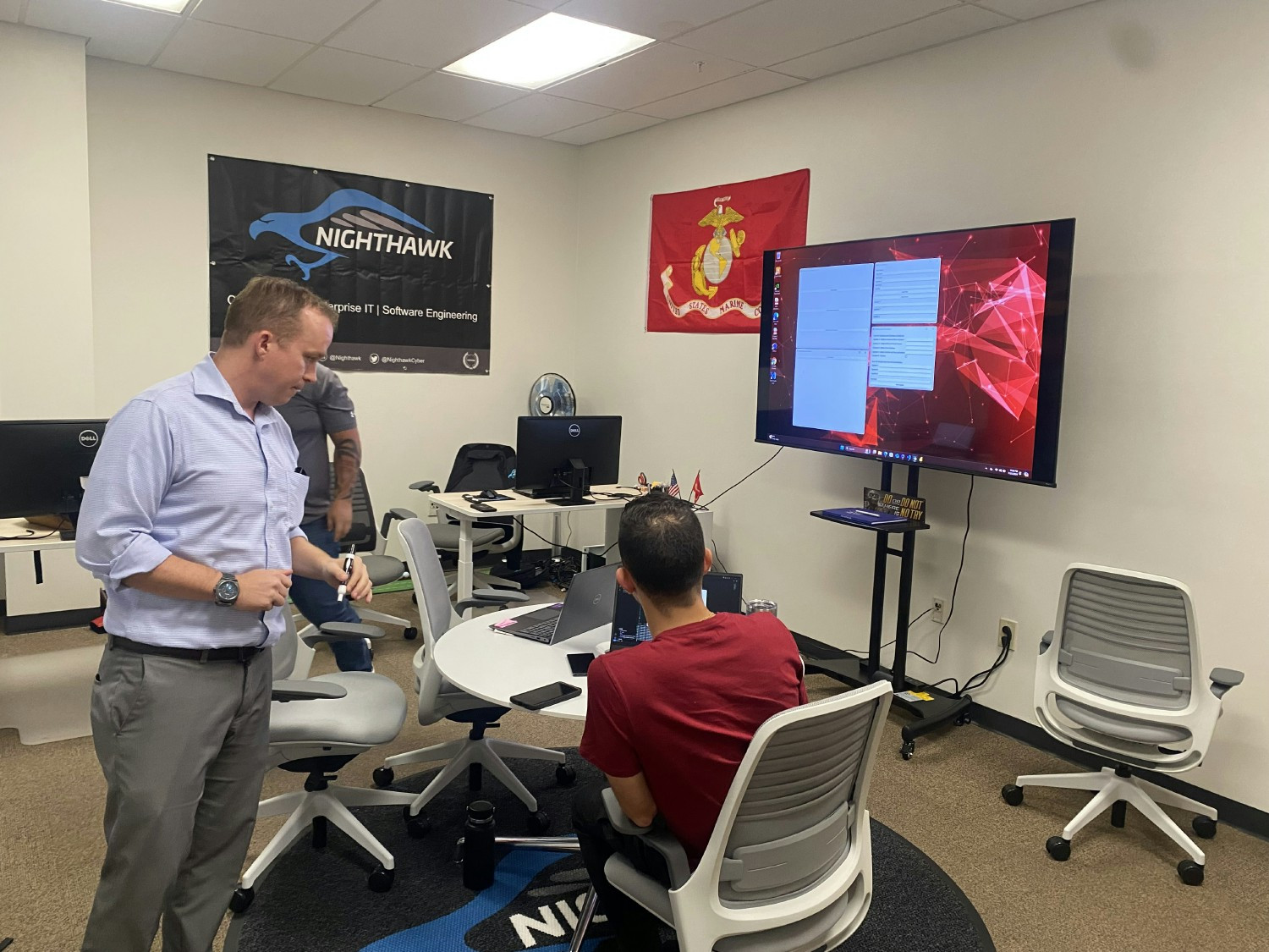 A Nighthawk AI analytics development team solutioning session...DataRuck.ai is our flagship product!