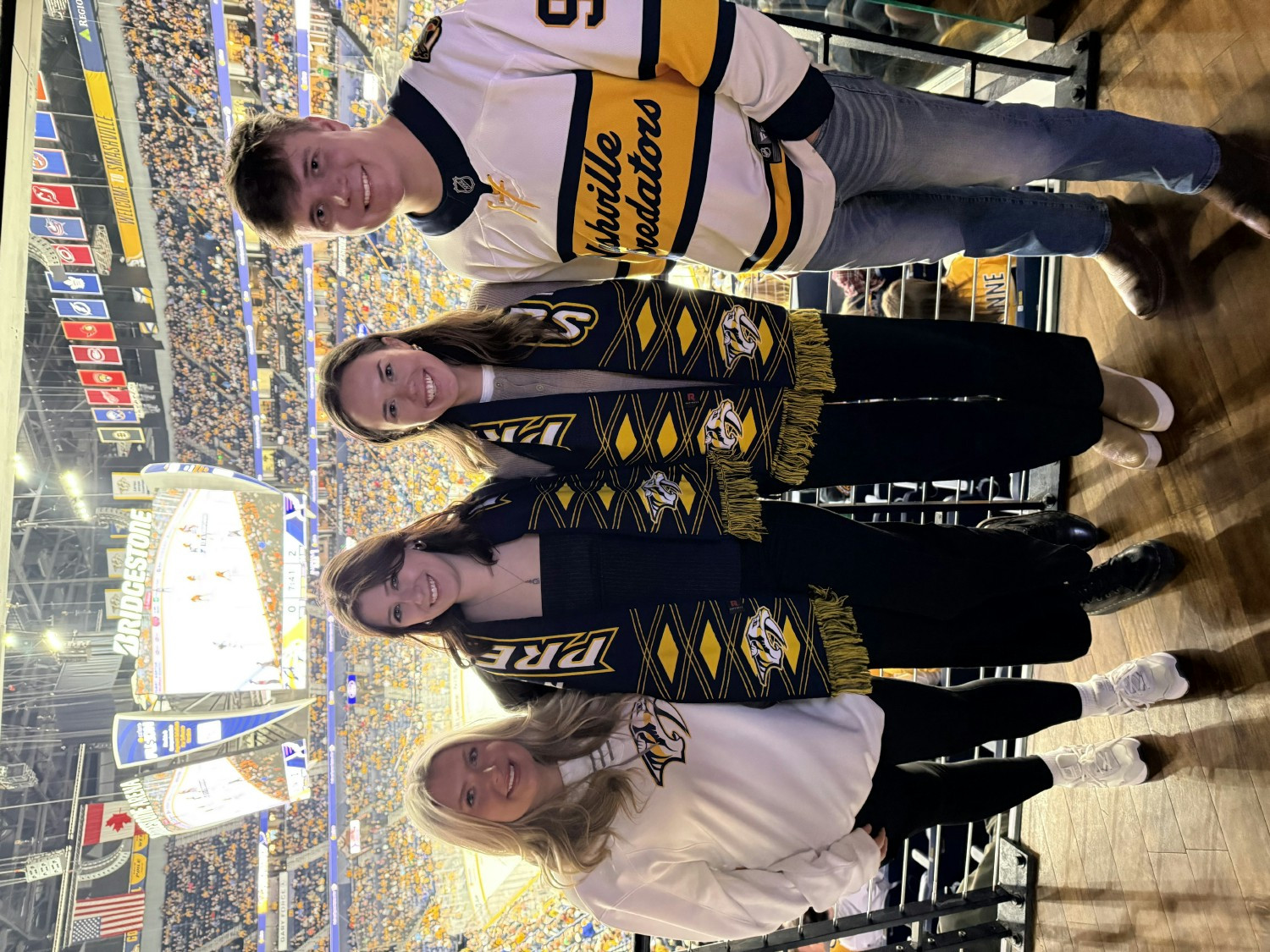 Rachel and the Patient Coordinators having a great time at the Nashville Predators game. 