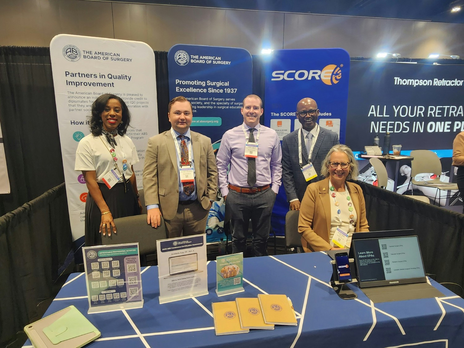 Society conferences are a great place for staff to meet some of the surgeons who are certified by the ABS.